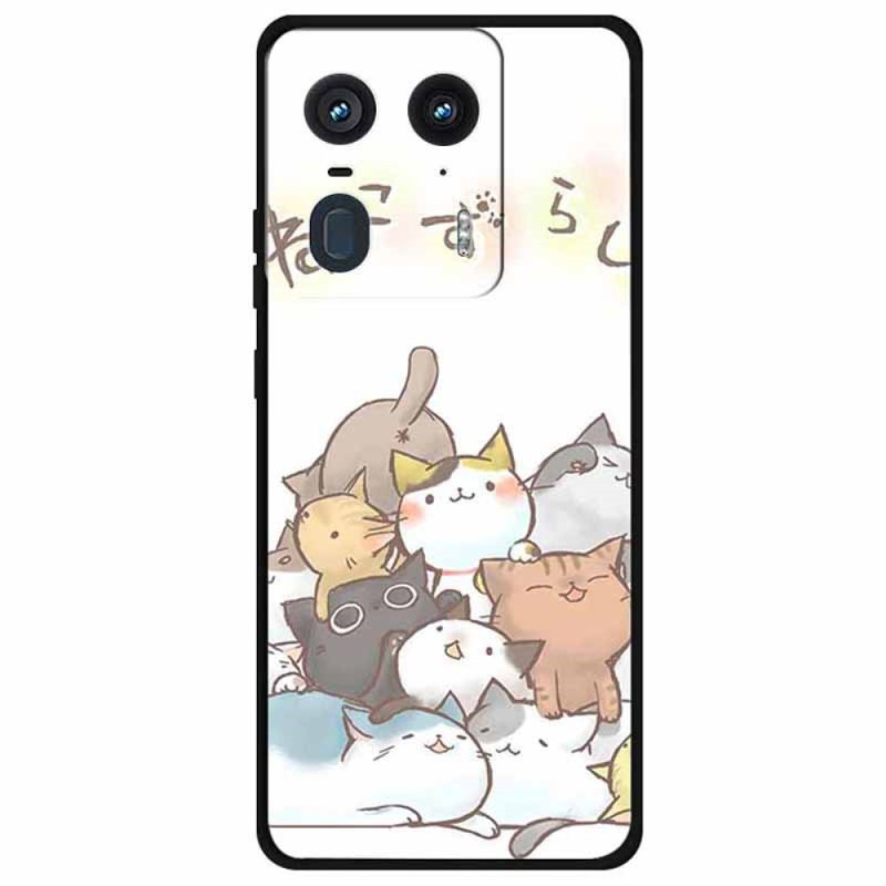 Motorola Moto X50 Ultra Cover Gesammelte Katzen