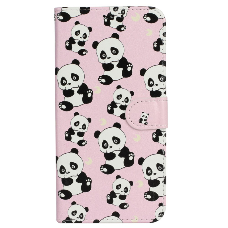 iPhone 16 Pandas Hülle mit Riemen