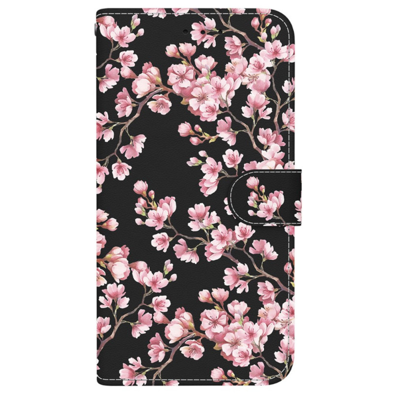 iPhone 16 Hülle Pflaumenblüten mit Riemen