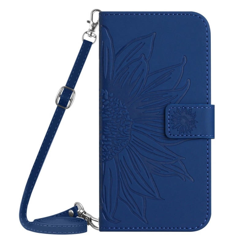 iPhone 16 Druck Sonnenblume Tasche mit Schulterriemen