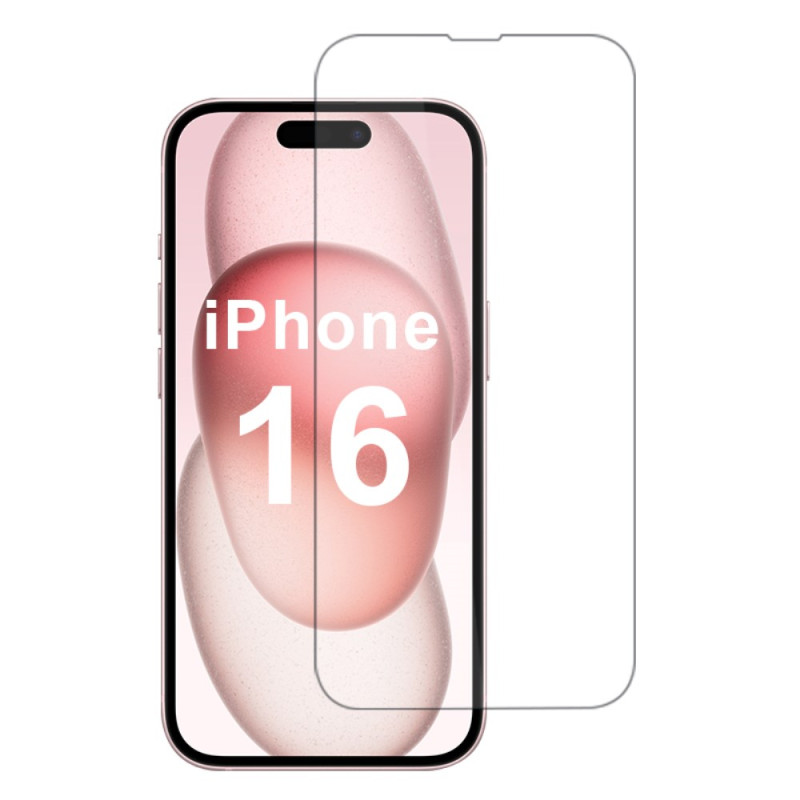 Schutz aus gehärtetem Glas für das Display des iPhone 16