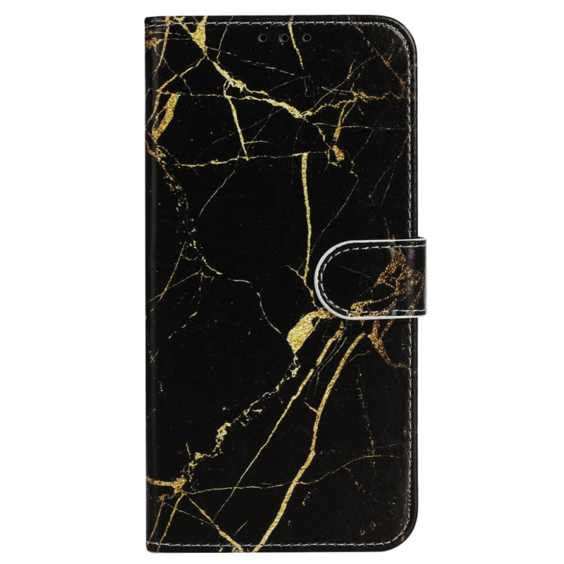 iPhone 16 Plus Hülle Marmor Schwarz Gold