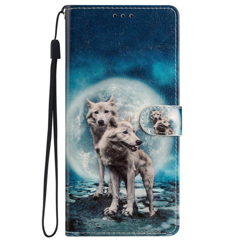 Hülle iPhone 16 Plus Paar dLoups mit Riemen