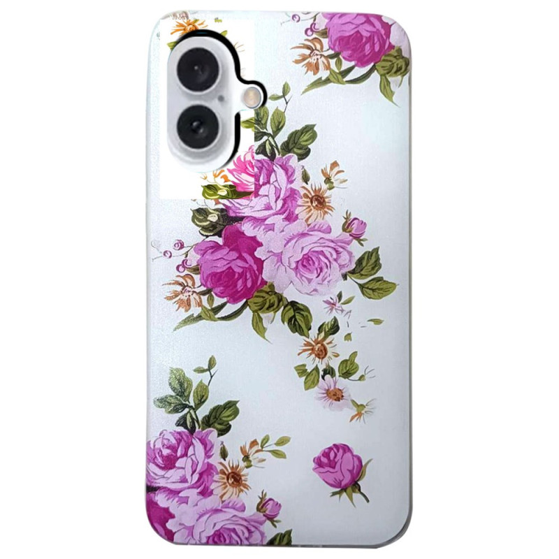 iPhone 16 Plus Cover Rosa Blumen