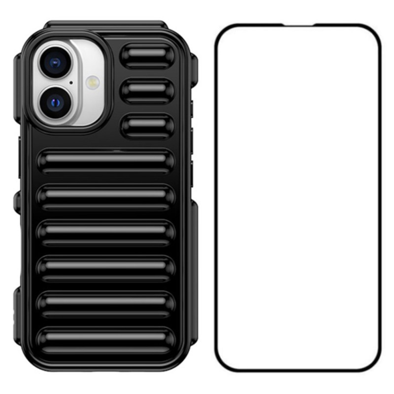 iPhone 16 Plus Design Capsule Cover mit Displayschutz WANLONFENG