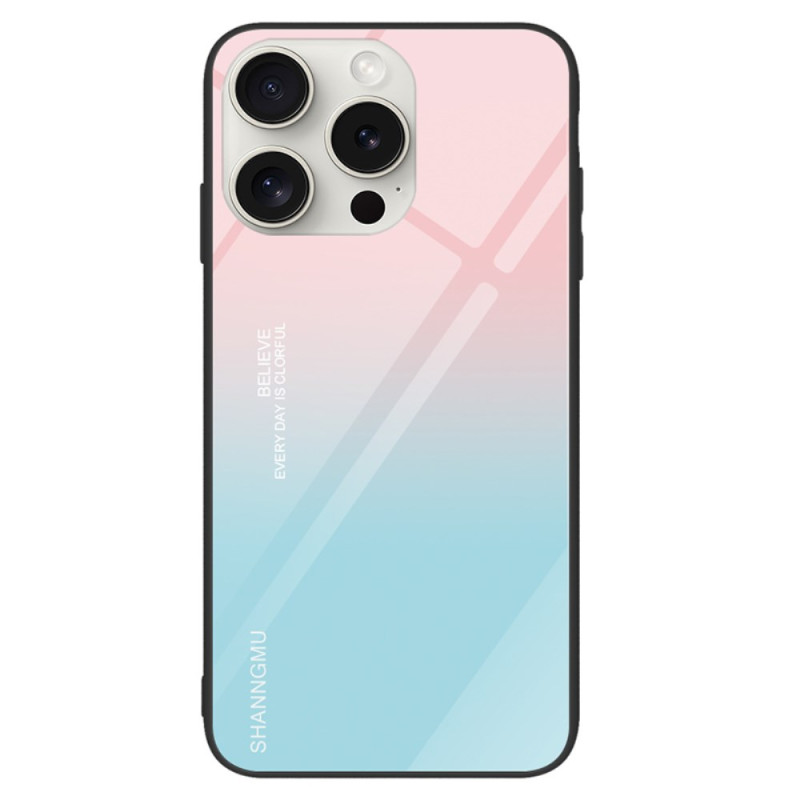 iPhone 16 Pro Panzerglas
 Case mit Farbverlauf in Pink und Blau