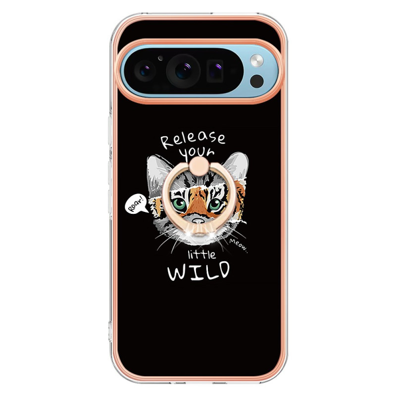 Cover Google Pixel 9 / Pixel 9 Pro Ringhalter Katze / Tiger