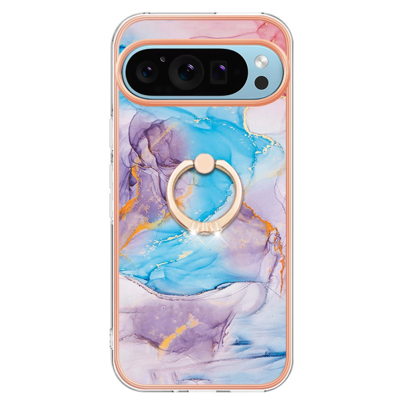 Cover Google Pixel 9 / Pixel 9 Pro Ring Milchstraße Marmor Blau