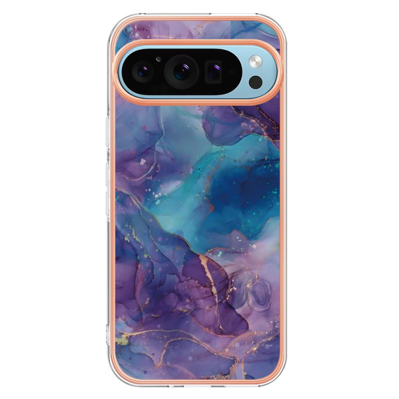 Cover Google Pixel 9 / Pixel 9 Pro Ring-Ständer Marmor-Dekor