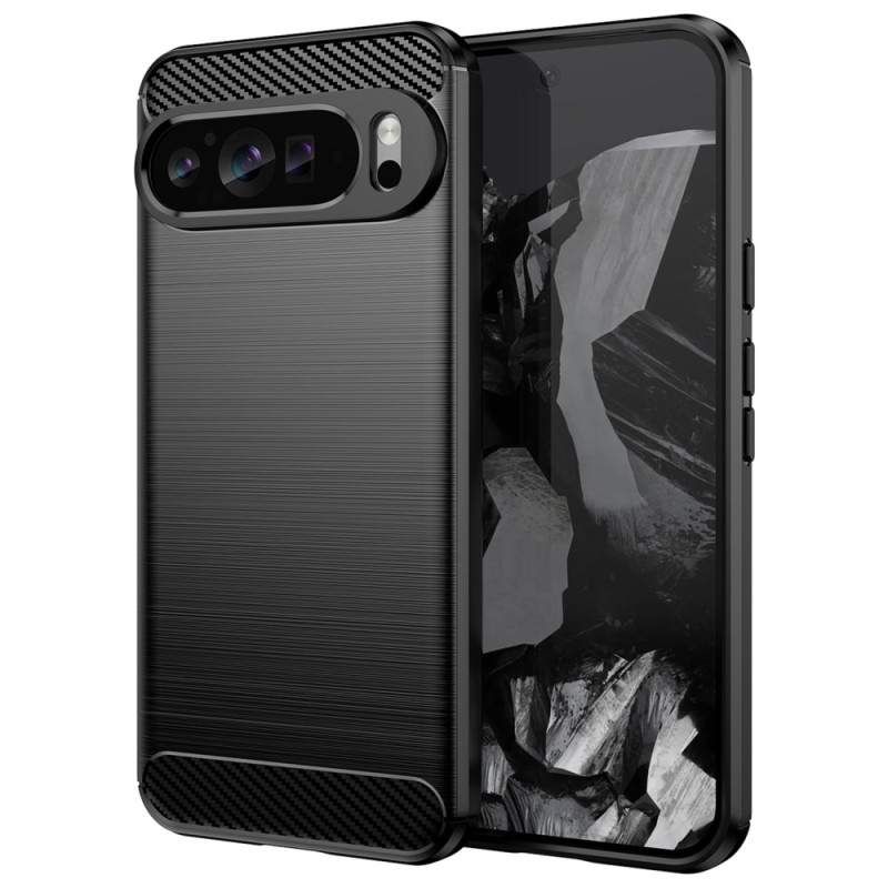 Google Pixel 9 Pro XL Cover Gebürstete Kohlefaser