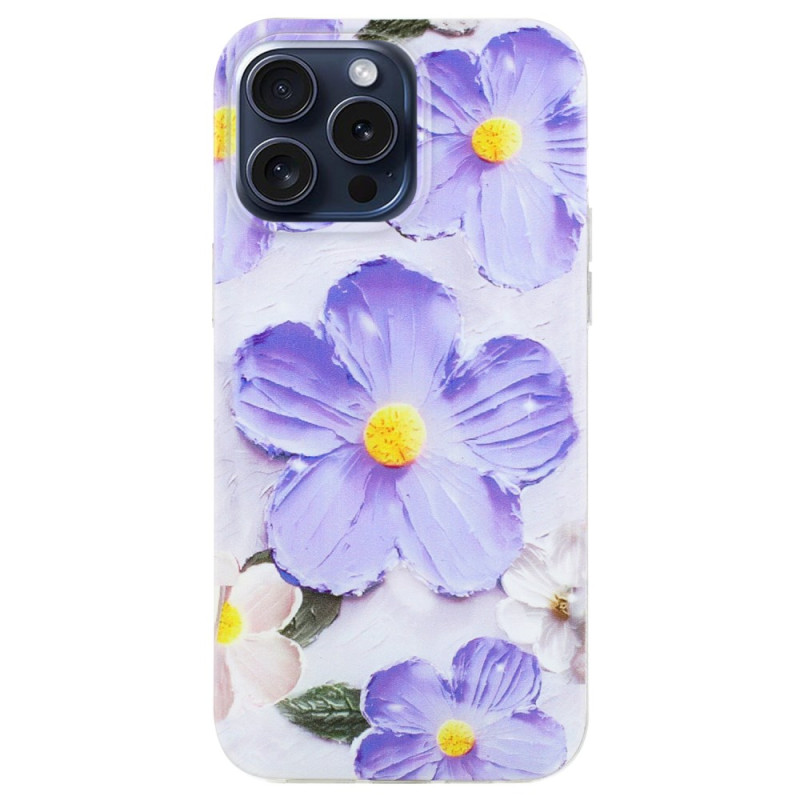 iPhone 16 Pro Max Cover Blume Lila