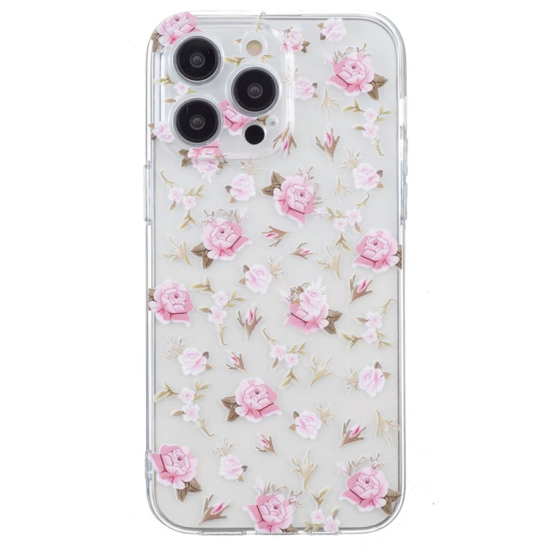 iPhone 16 Pro Max Cover Blumenmuster Pink