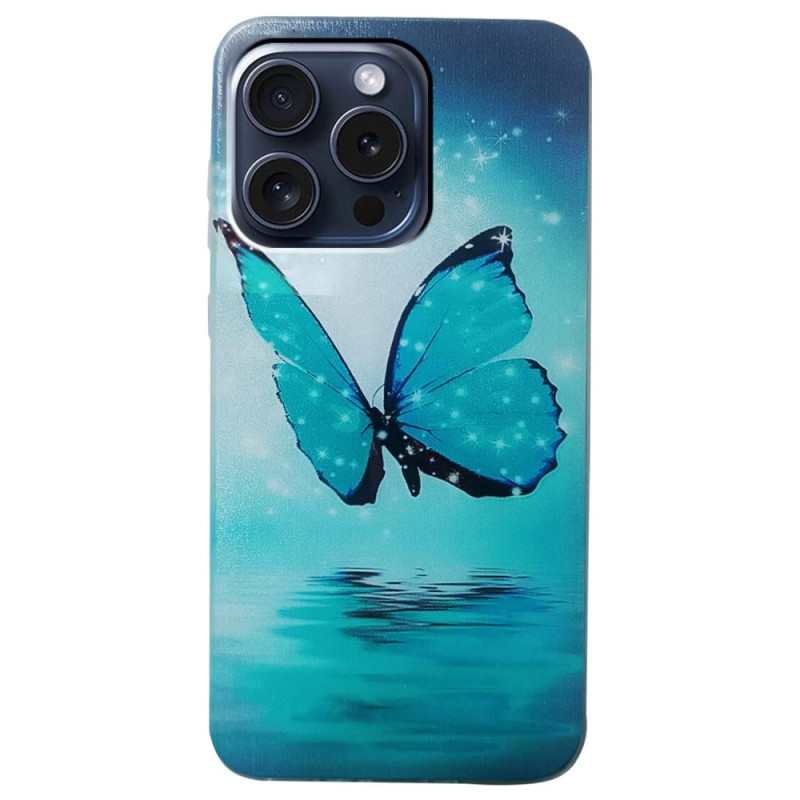 iPhone 16 Pro Max Schmetterling Cover Blau