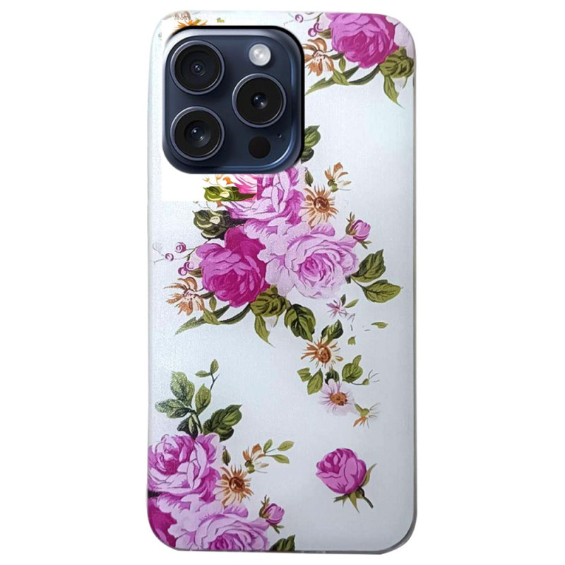 iPhone 16 Pro Max Cover Rosa Blumen