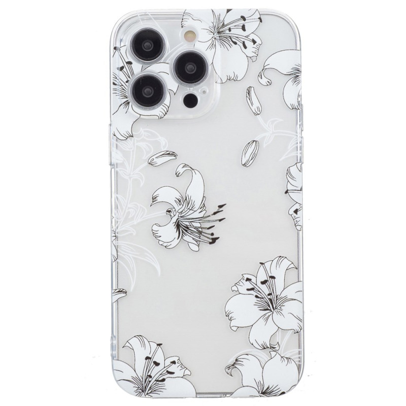 iPhone 16 Pro Max Cover Weiße Blumen