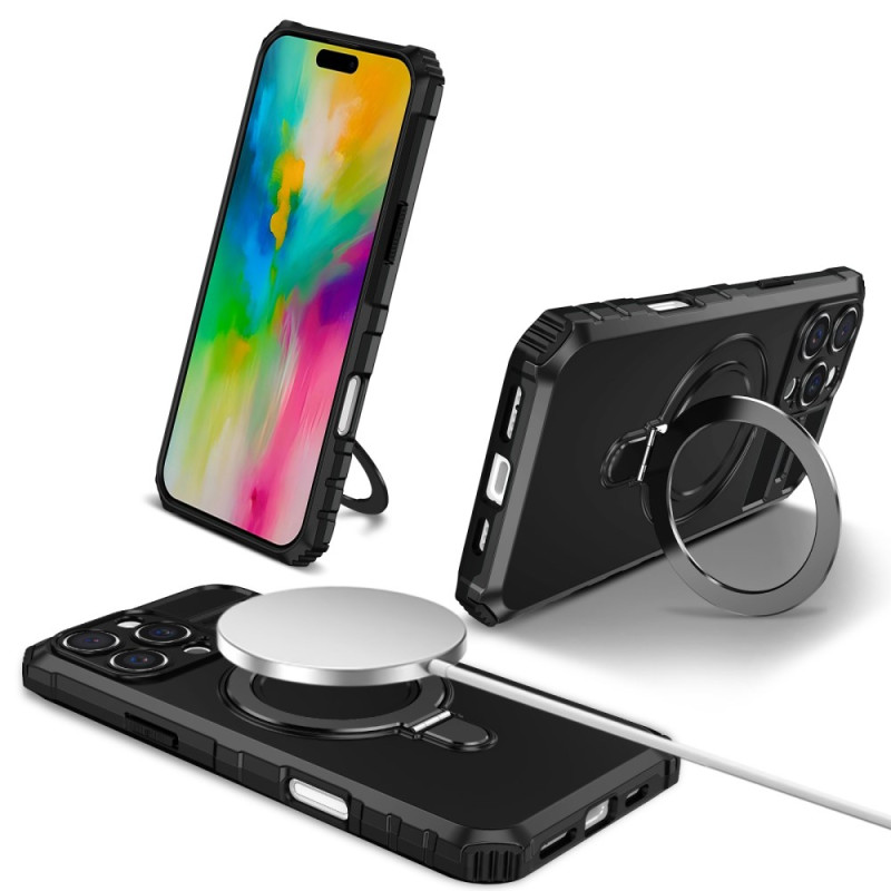 Magnetisches iPhone 16 Pro Max Cover mit Ring und Halterung