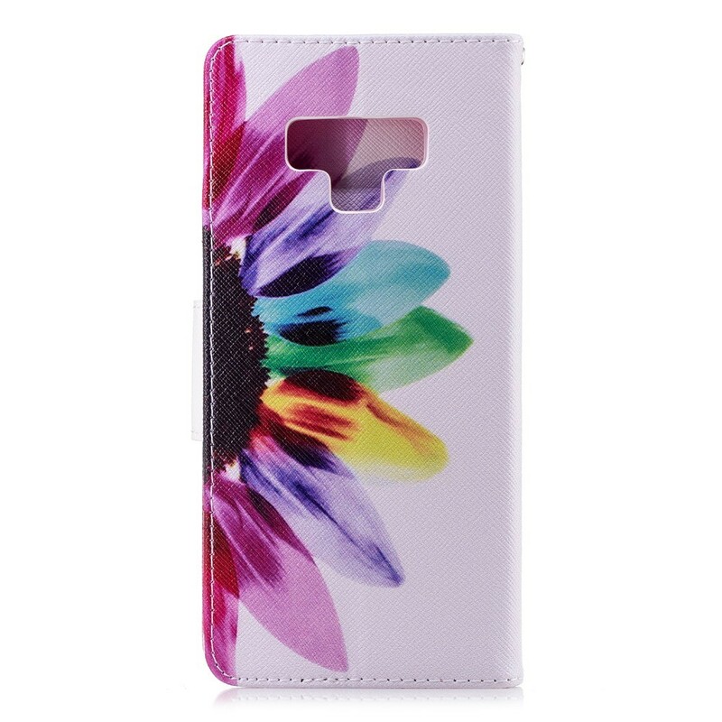 Hülle Samsung Galaxy Note 9 Blume Aquarell