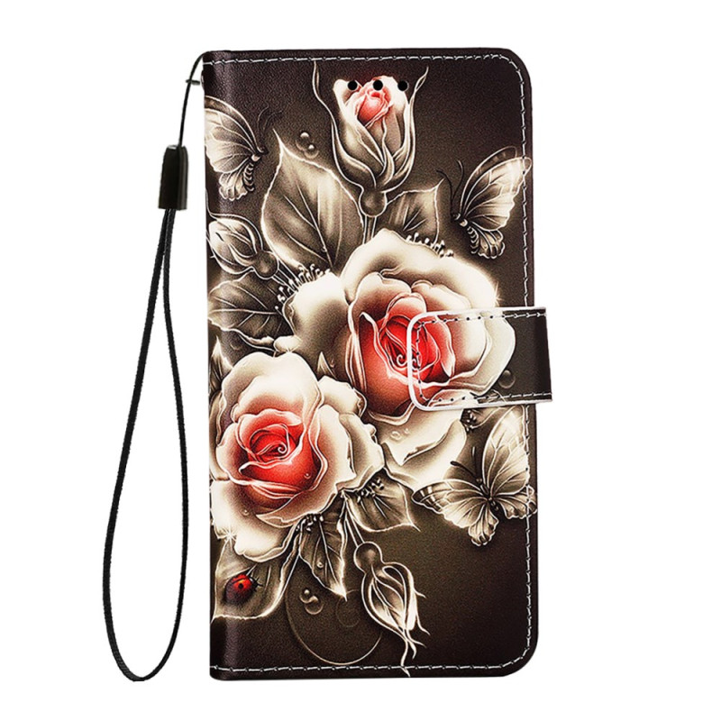 Hülle Nothing Phone (2a) / Phone (2a) Plus Roses mit Riemen