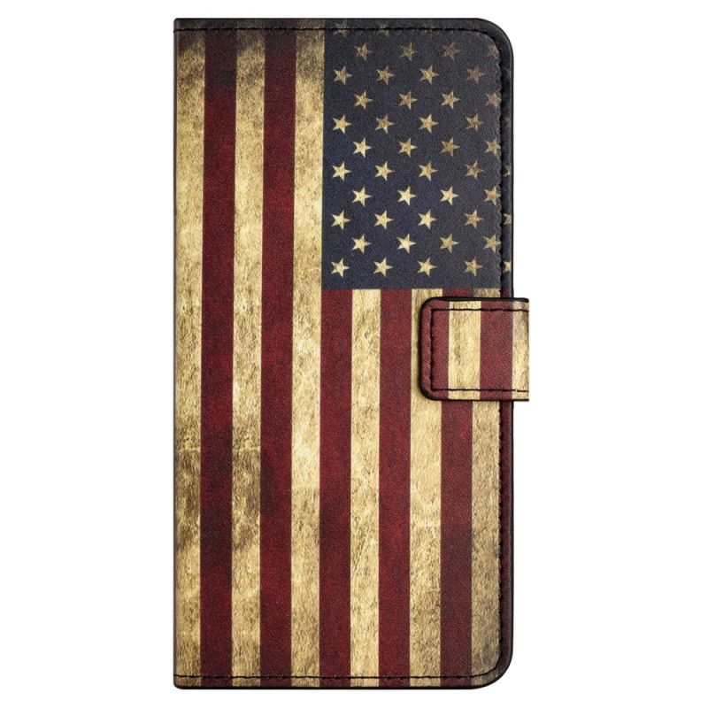 Housse Samsung Galaxy S24 FE Drapeau Américain Vintage