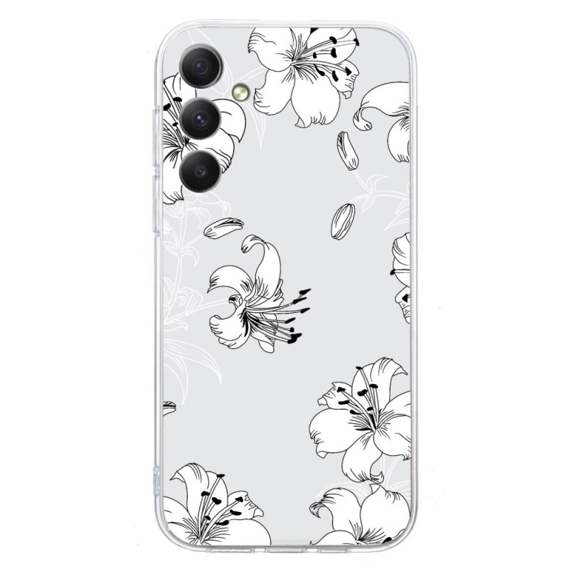 Samsung Galaxy S24 FE Cover Weiße Blumen