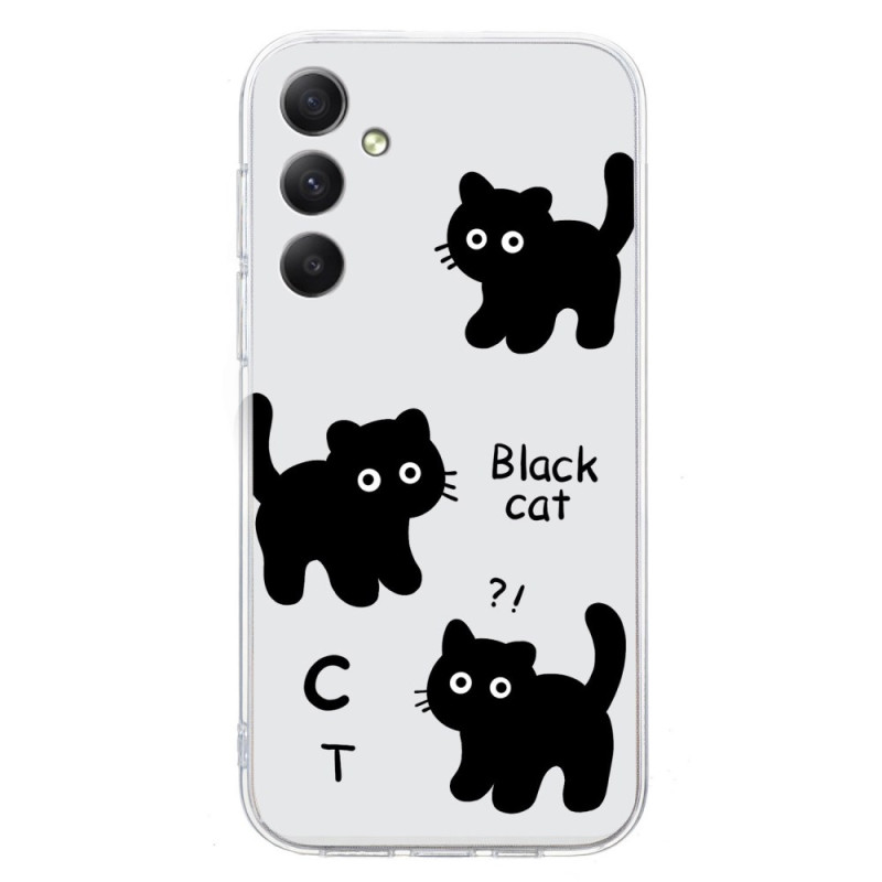 Samsung Galaxy S24 FE Black Cat Cover