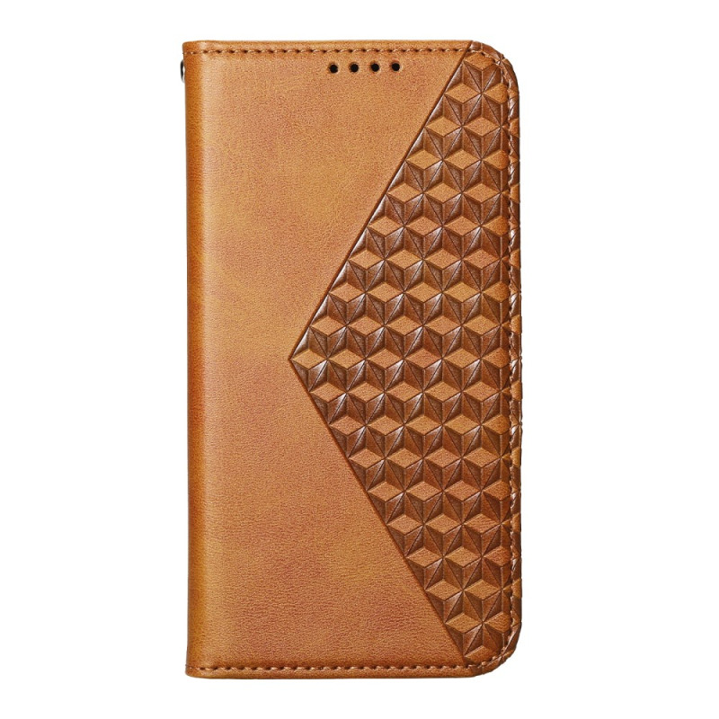 Flip Cover Samsung Galaxy S24 FE 3D-Würfel mit Riemen