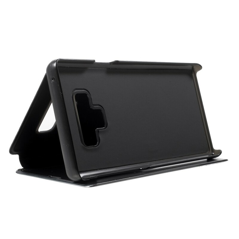 View Cover Samsung Galaxy Note 9 Spiegel und Leder-Effekt