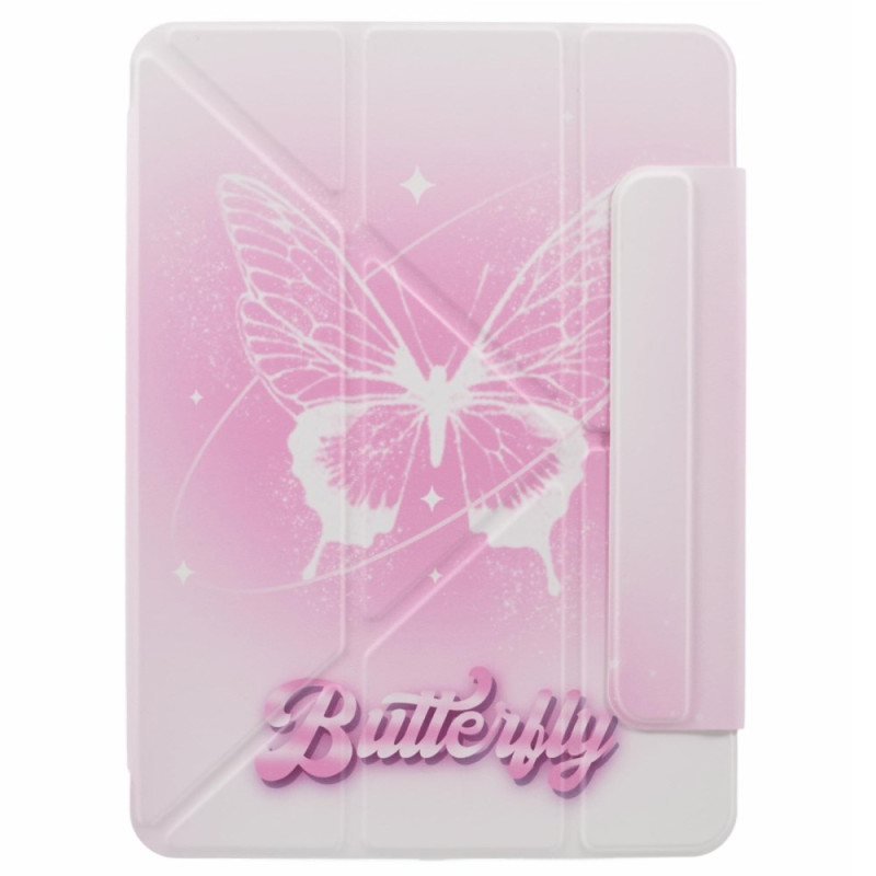 iPad Pro 13 (2024) Origami Hülle Schmetterling Pink