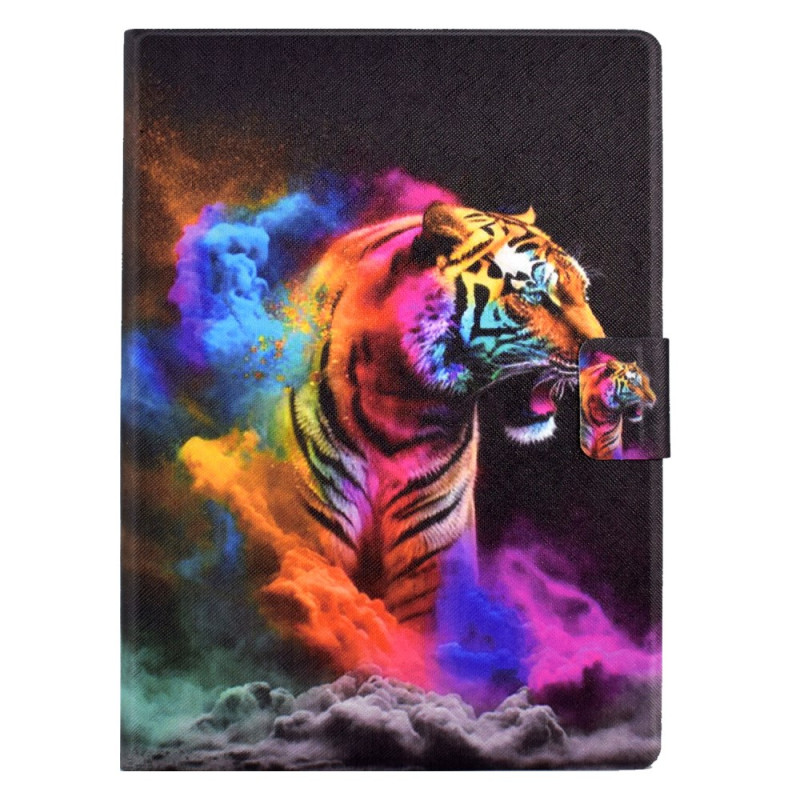 iPad Pro 11 (2024) Hülle Tiger bunt