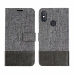Xiaomi Redmi Note 5 Muxma Stoff & Lederoptik Tasche Xiaomi Redmi Note 5 Muxma Stoff & Lederoptik Tasche