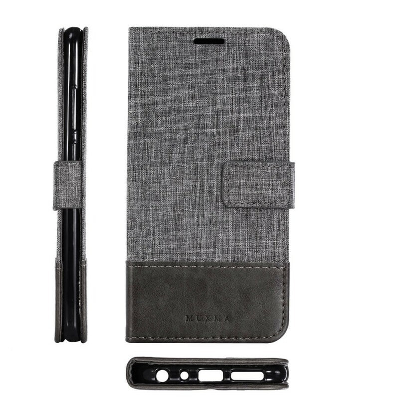 Xiaomi Redmi Note 5 Muxma Stoff & Lederoptik Tasche Xiaomi Redmi Note 5 Muxma Stoff & Lederoptik Tasche