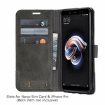 Xiaomi Redmi Note 5 Muxma Stoff & Lederoptik Tasche Xiaomi Redmi Note 5 Muxma Stoff & Lederoptik Tasche