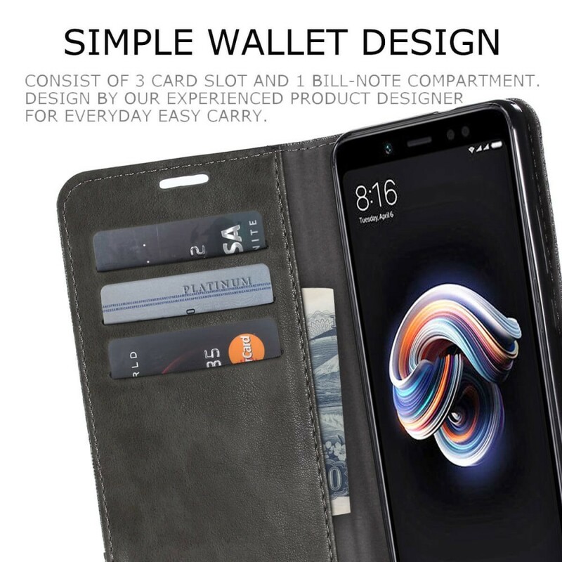 Xiaomi Redmi Note 5 Muxma Stoff & Lederoptik Tasche Xiaomi Redmi Note 5 Muxma Stoff & Lederoptik Tasche