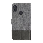 Xiaomi Redmi Note 5 Muxma Stoff & Lederoptik Tasche Xiaomi Redmi Note 5 Muxma Stoff & Lederoptik Tasche