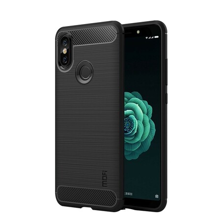 Xiaomi Redmi Note 5 Kohlefaser Cover Gebürstet