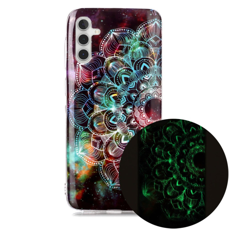 Samsung Galaxy A24 4G Cover - Leuchtende halbe Blume