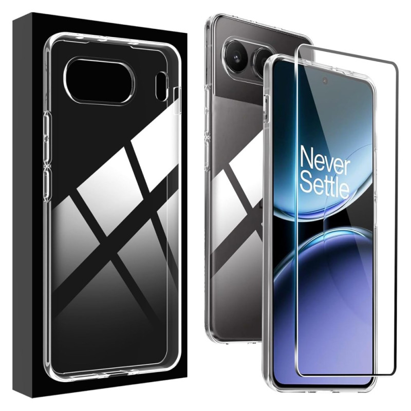 OnePlus Nord 4 Cover, Transparentes Cover und Bildschirmschoner