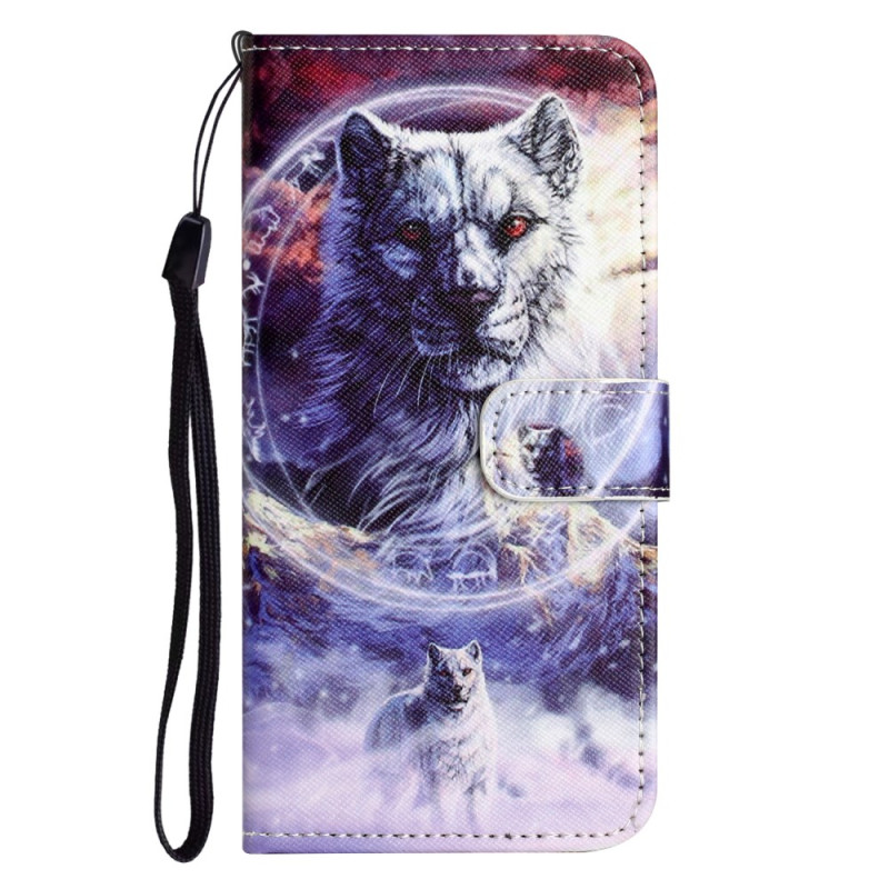 Nokia C32 Schneewolf Tasche mit Trageriemen