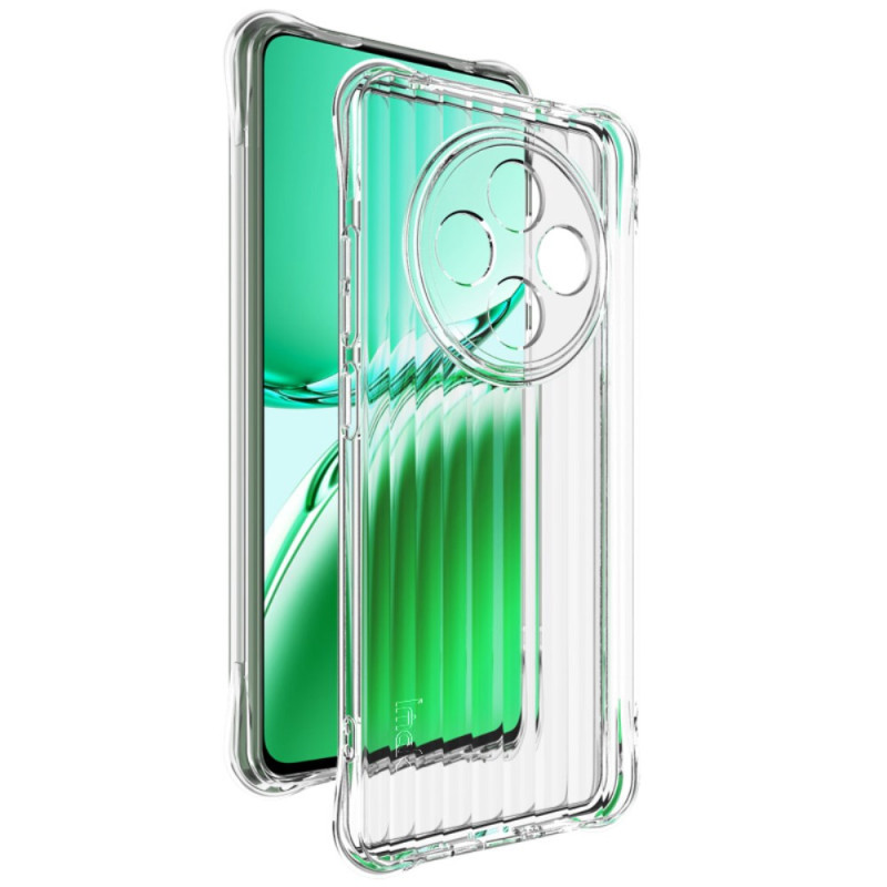 Oppo Reno 12F 5G Transparente Wellenstruktur Hülle mit Airbag IMAK