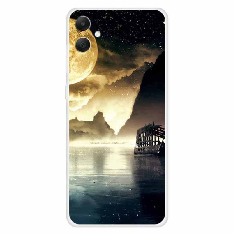 Samsung Galaxy A05 4G Cover - Motivdruck - Mondschein am See