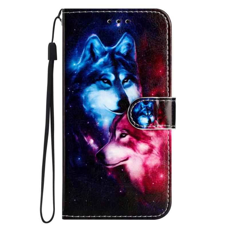 Housse Motorola Edge 50 Couple de Loups