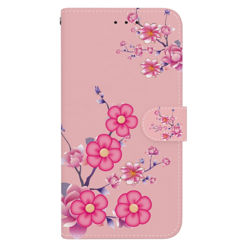 Housse Xiaomi 14T Pro Motif Sakura à Lanièr