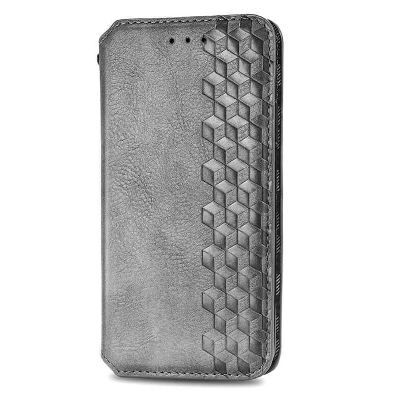 Flip Cover Samsung Galaxy A16 Effet Daim Vintage Frise