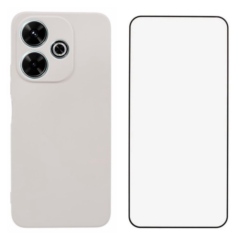 Xiaomi Redmi 13 4G / 13 5G Silikon Cover mit Displayschutzfolie