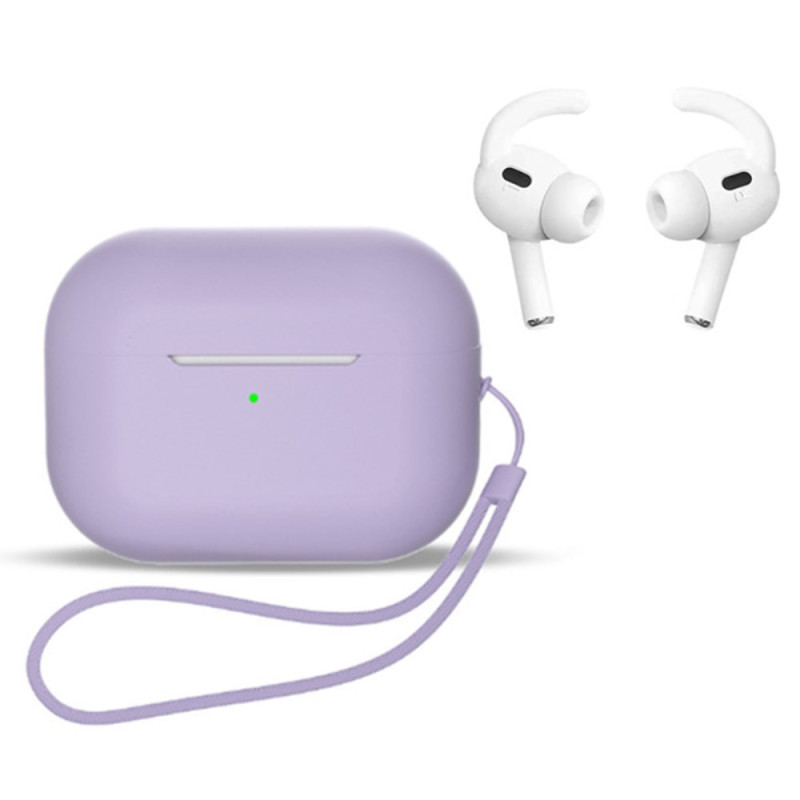 Klassische AirPods Pro 2 Silikonhülle mit Riemen