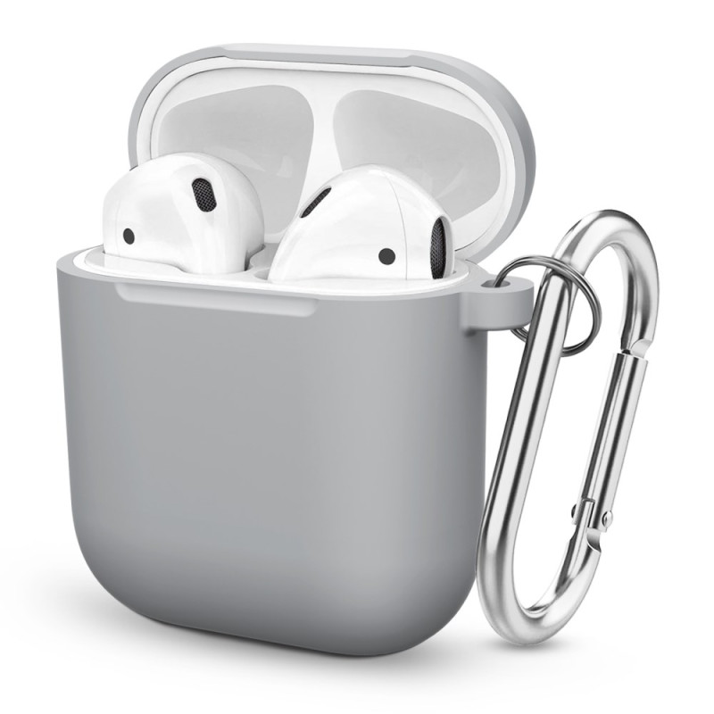 Apple AirPods Cover aus dickem Silikon mit Karabinerhaken