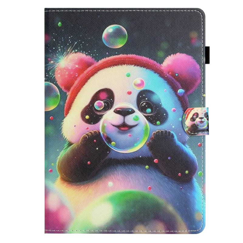 iPad Mini 7 (2024) / Mini 6 (2021) Hülle Panda und Blasen