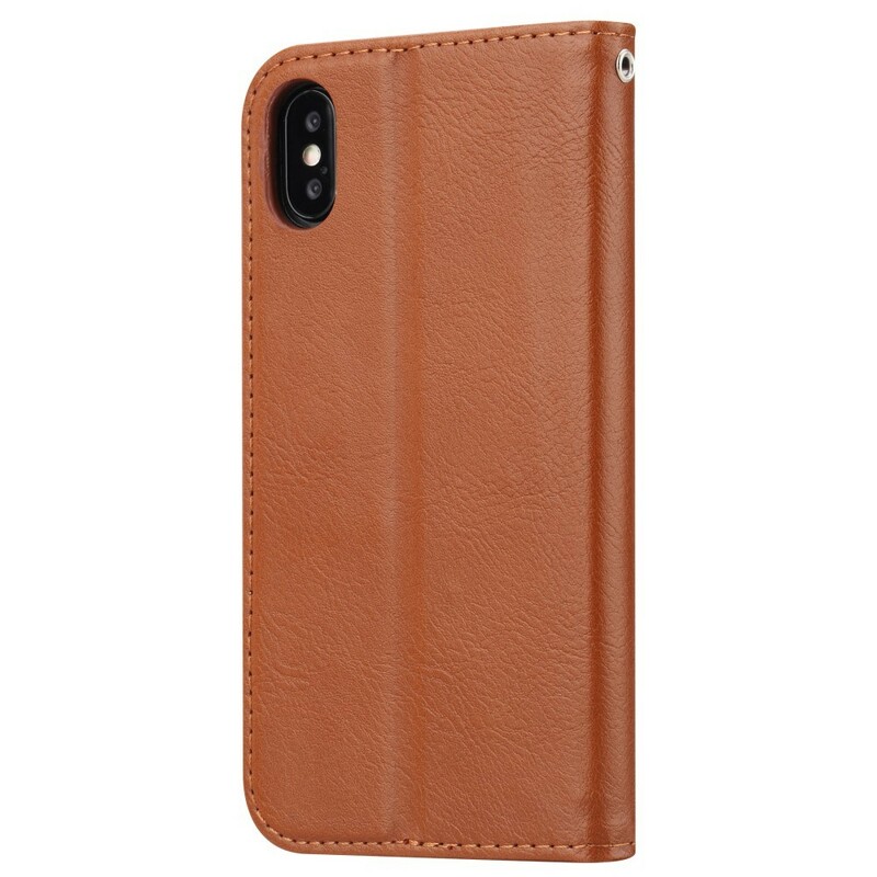 Flip Cover iPhone XS Max Kunstleder Kartenhalter Flip Cover iPhone XS Max Kunstleder Kartenhalter
