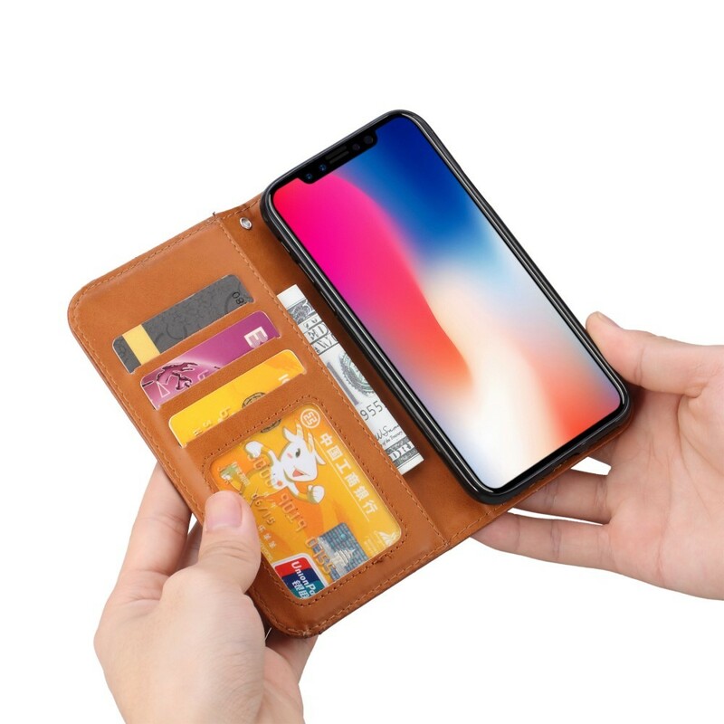 Flip Cover iPhone XS Max Kunstleder Kartenhalter Flip Cover iPhone XS Max Kunstleder Kartenhalter