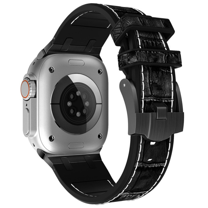 Armband Apple Watch Series 46mm bis 42mm / SE / Ultra 49mm Kroko-Effekt